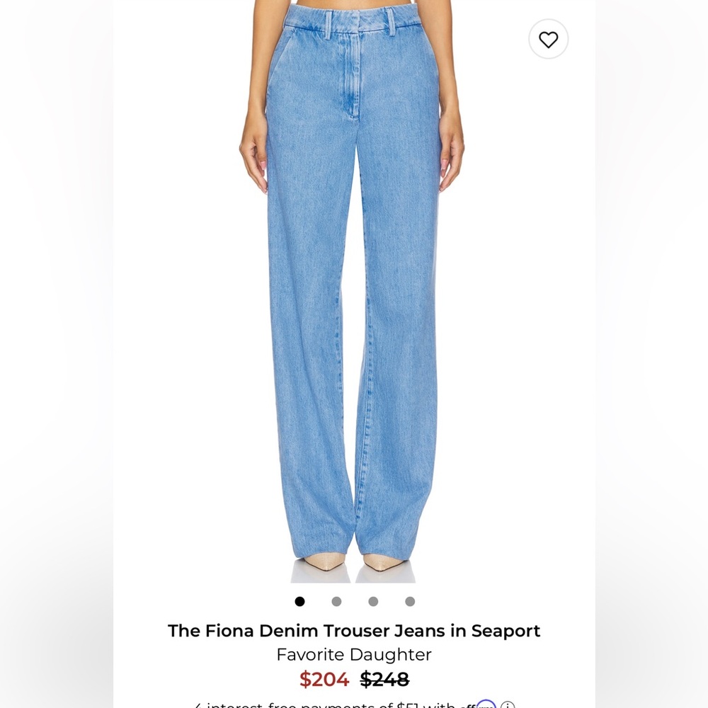 Favorite Daughter Light Blue Flare Jeans / Denim Trousers